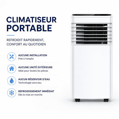 Climatiseur Portable 4-en-1 avec Humidificateur
