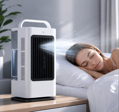 Mini Climatiseur Portable 3-en-1 avec Réservoir 1700 ml