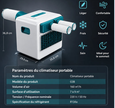Climatiseur de Maison Portable - Refroidissement Rapide